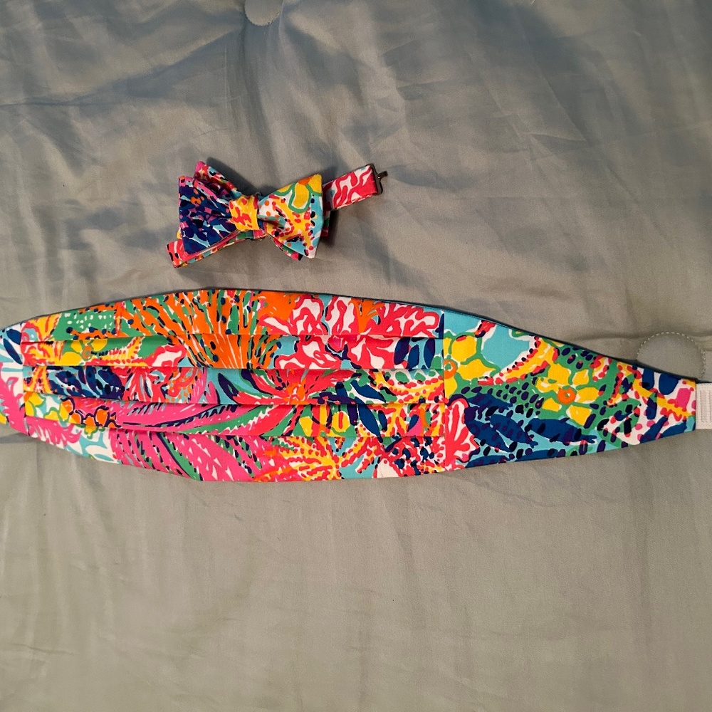 Men's Bow Tie & Cummerbund Set